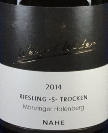 Weber Riesling -S- trocken Monzinger Halenberg